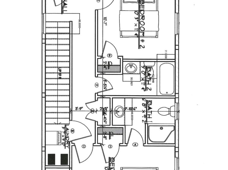 Kinnakeet Villas Vista Model First Floor Bedroom Bathroom Floor Plan