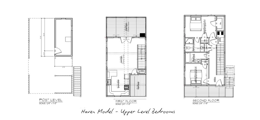 Kinnakeet Villas Haven Model 3 Level Floor Plan