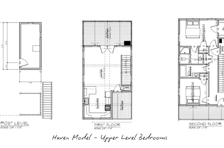Kinnakeet Villas Haven Model 3 level floor plan