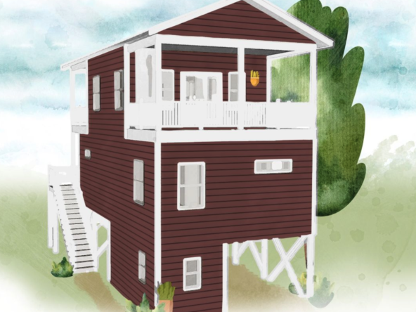 Redwood Red Vista Model Mockup